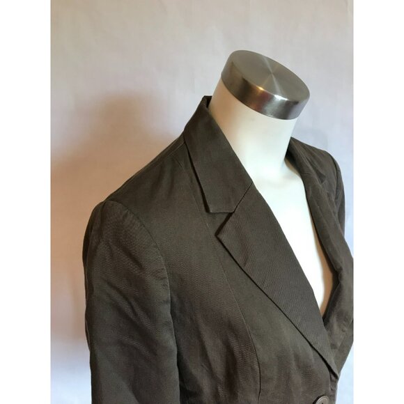 Tabitha Anthropologie Gray 3/4 Sleeve Blazer Jacket, Size 6 (US) - Picture 4 of 11
